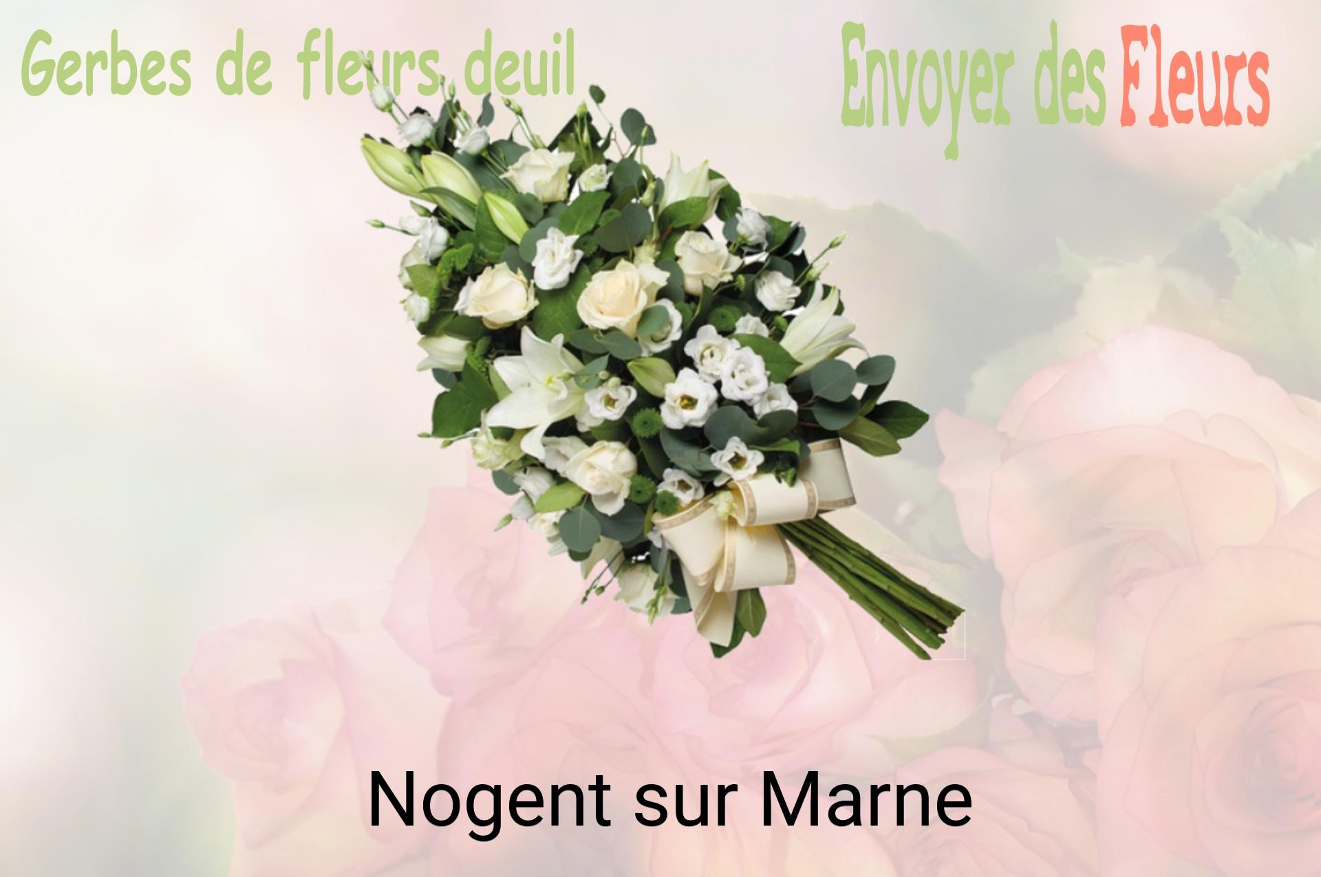 Gerbe de fleurs de deuil livrée à Nogent-sur-Marne